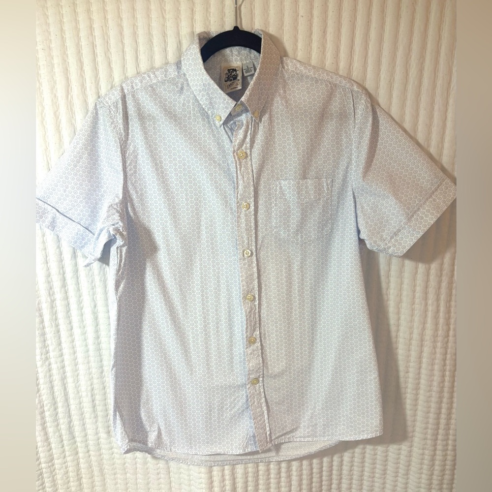 Kennington California Men’s Shirt L Short Sleeved Button Down Retro Print